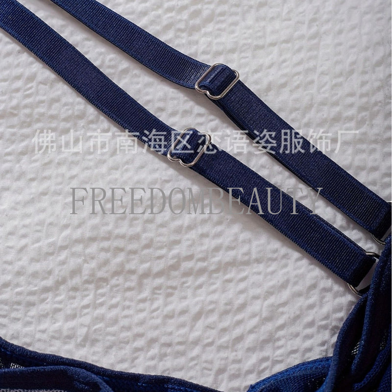 Freedombeauty | New Lace Sexy Night Skirt Suit Sexy Embroidery Fashion Pure Desire Style Sexy Sleepwear
