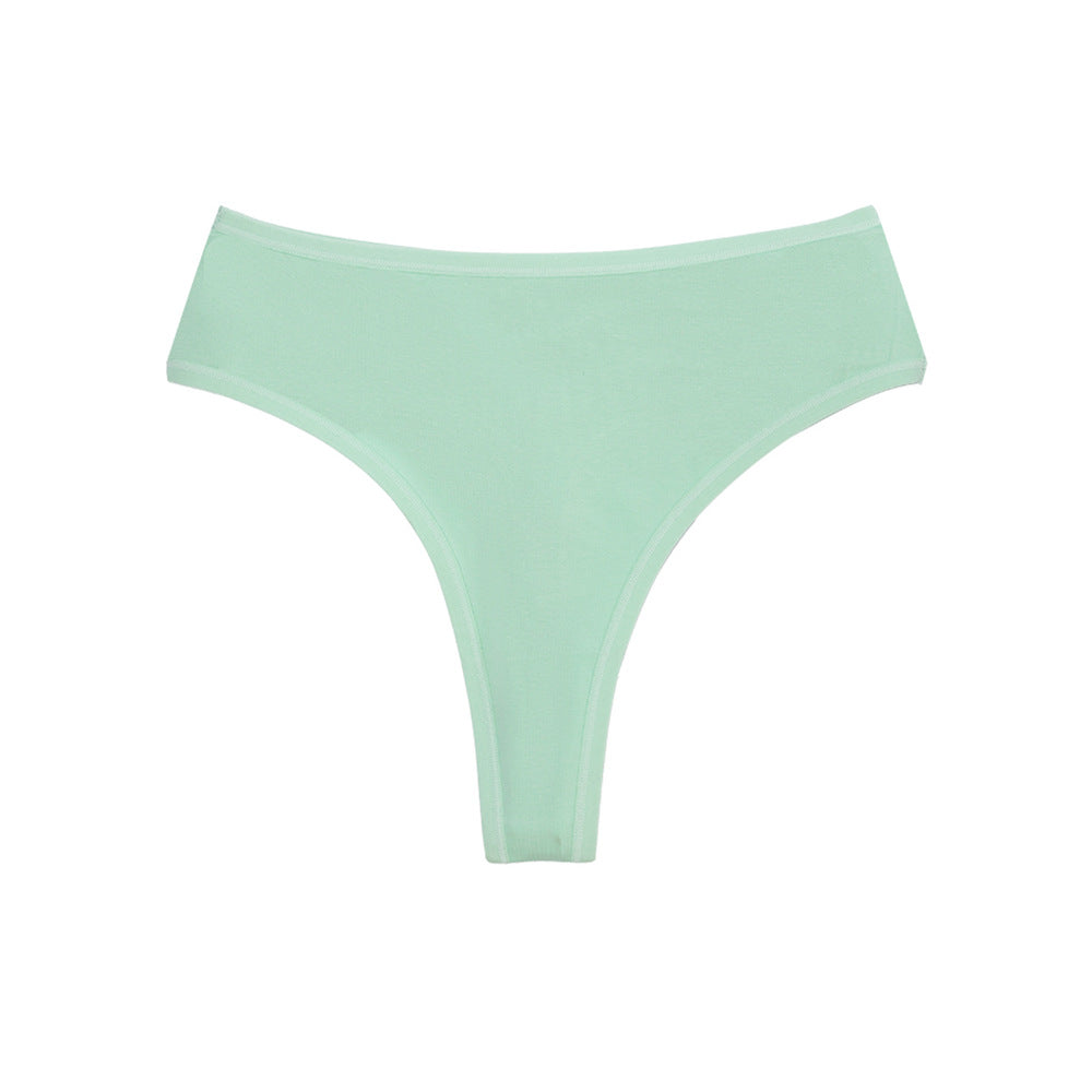 Freedombeauty | plus Size Cotton Underwear Girls' Invisible High Waist Brazilian Panties Breathable Crotch High Slit Briefs Delivery Supported