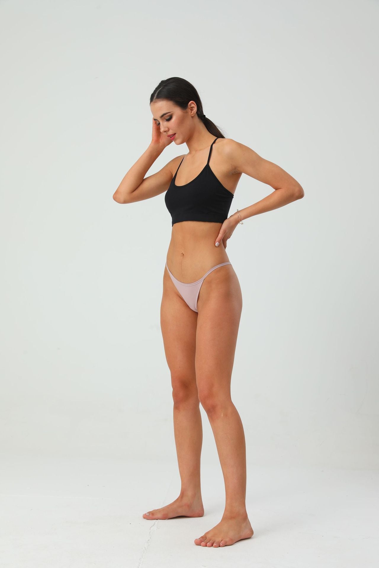 Freedombeauty | plus Size Cotton Underwear Women Low Waist Hip Lifting Girls T-Back Invisible Briefs in Stock