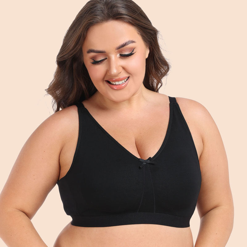 Freedombeauty | New Boutique plus Size Bra B- G Cup Cup-Dividing plus Size Fully Covered Anti-Sagging European and American Underwear