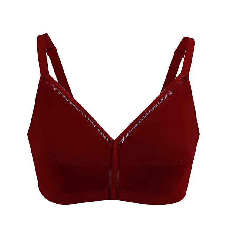 Freedombeauty | New Ultra-Thin Lace plus Size Bra Plump Girls European and American Sexy Underwear Women's Big Chest and Small Bra Micro Push up CD Cup