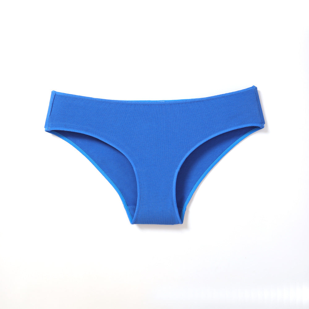Freedombeauty | Low Waist Panties Cotton Women's Combed Cotton Pure Color Comfort Loose Invisible Body Briefs Support