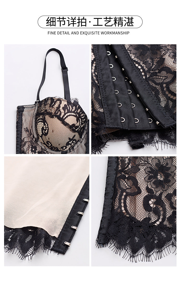 Freedombeauty. | Fish Bone bustier Sexy Lace cup bra Bottoming Vest corset Outer Wear Hot Girl Top Db113.
