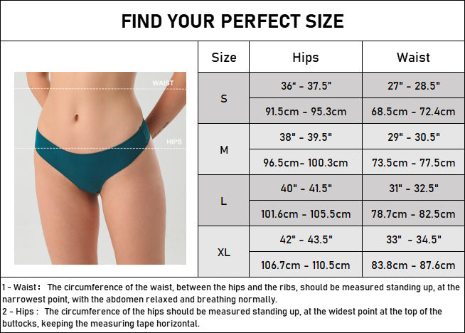 Freedombeauty | Women's Cotton Underwear European and American T-Back Sexy Low Waist Invisible Briefs in Stock