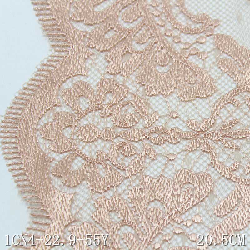freedombeauty|Skin Tone Single-Sided French Classical Pattern Embroidery Lace Trim Curtain Sofa Cushion Lace Trim DIY Accessories