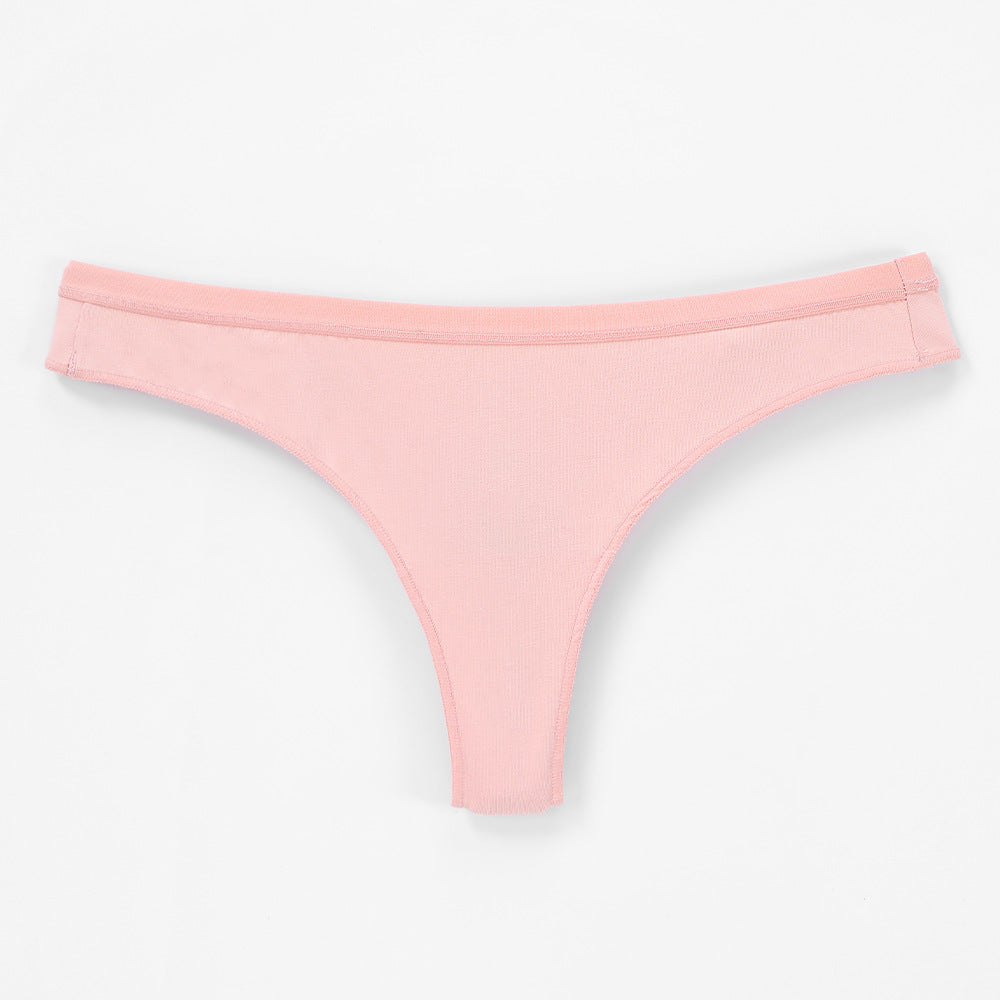 Freedombeauty | 100% Cotton Briefs Young Women Low Waist Sexy T-Back Combed Cotton Women's Briefs in Stock Support