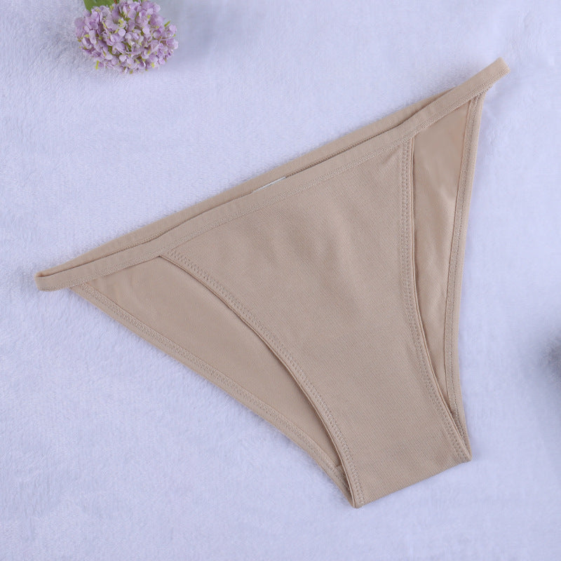 Freedombeauty | European and American Cotton Underwear Women's Bikini Women's Briefs Low Waist T-Back Support
