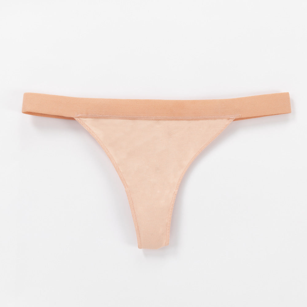 Freedombeauty | Women's T-Back Cotton Thong Low Waist Sexy Underwear Popular Pure Cotton Briefs Comfortable in Stock