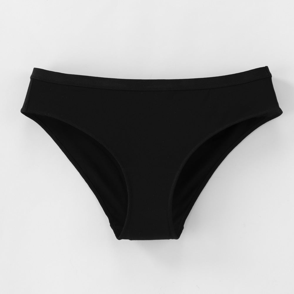 Freedombeauty | plus Size Underwear Women's 40 Combed Cotton Comfortable Solid Color Low Waist Women's Briefs Support Hot Sale