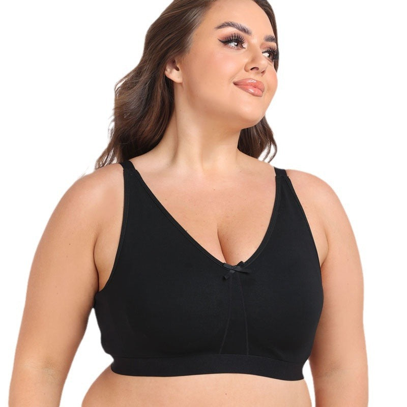 Freedombeauty | New Boutique plus Size Bra B- G Cup Cup-Dividing plus Size Fully Covered Anti-Sagging European and American Underwear