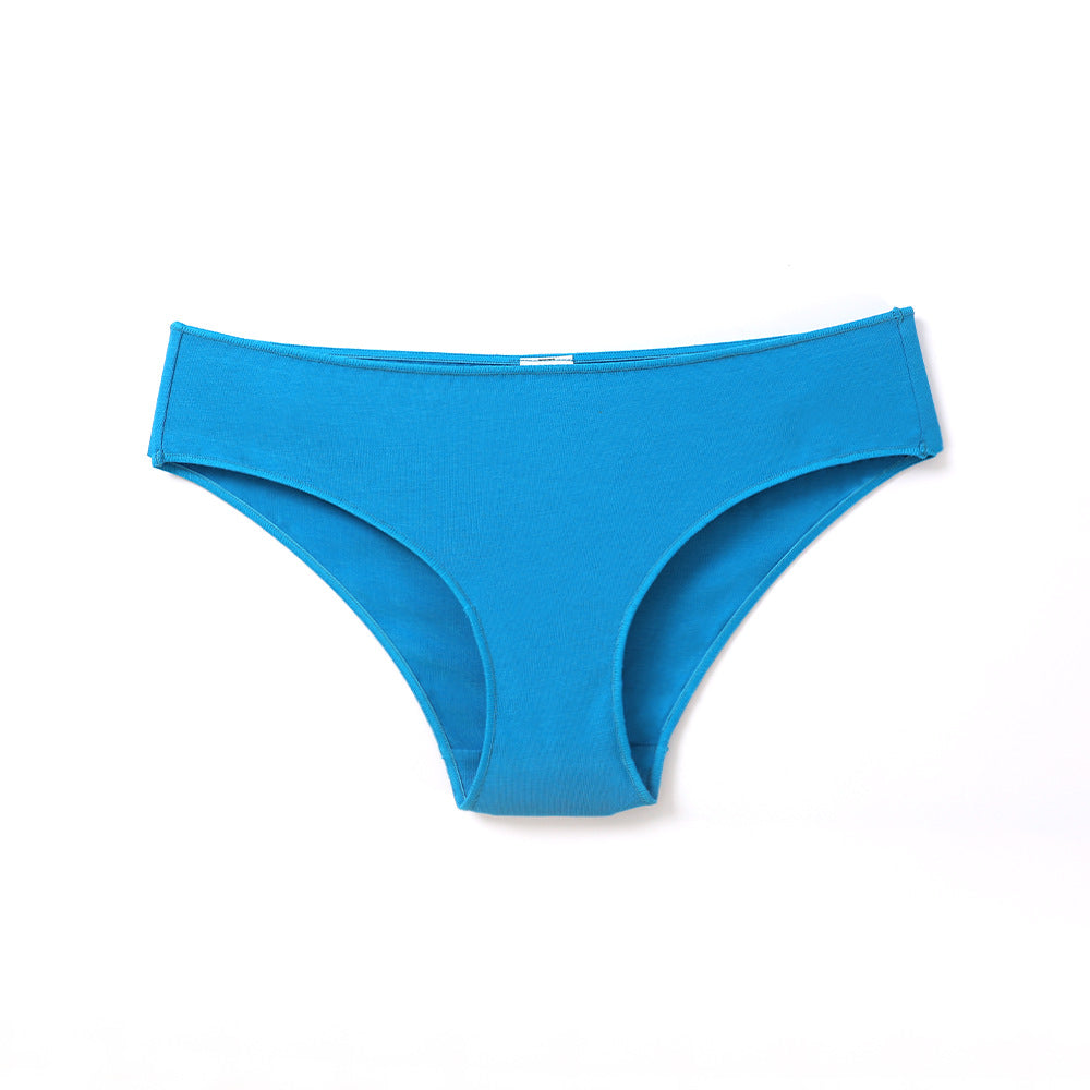 Freedombeauty | Low Waist Panties Cotton Women's Combed Cotton Pure Color Comfort Loose Invisible Body Briefs Support