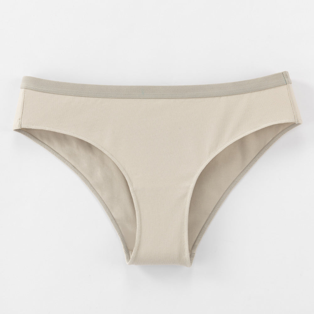 Freedombeauty | plus Size Underwear Women's 40 Combed Cotton Comfortable Solid Color Low Waist Women's Briefs Support Hot Sale