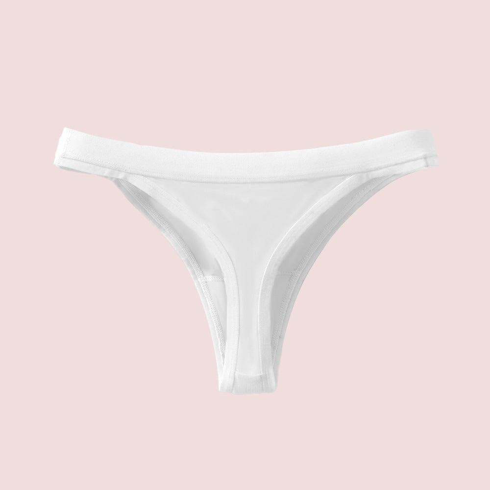 Freedombeauty | Underwear Women's Cotton Briefs Low Waist Sexy T-Back Comfortable Brazilian Panties Support