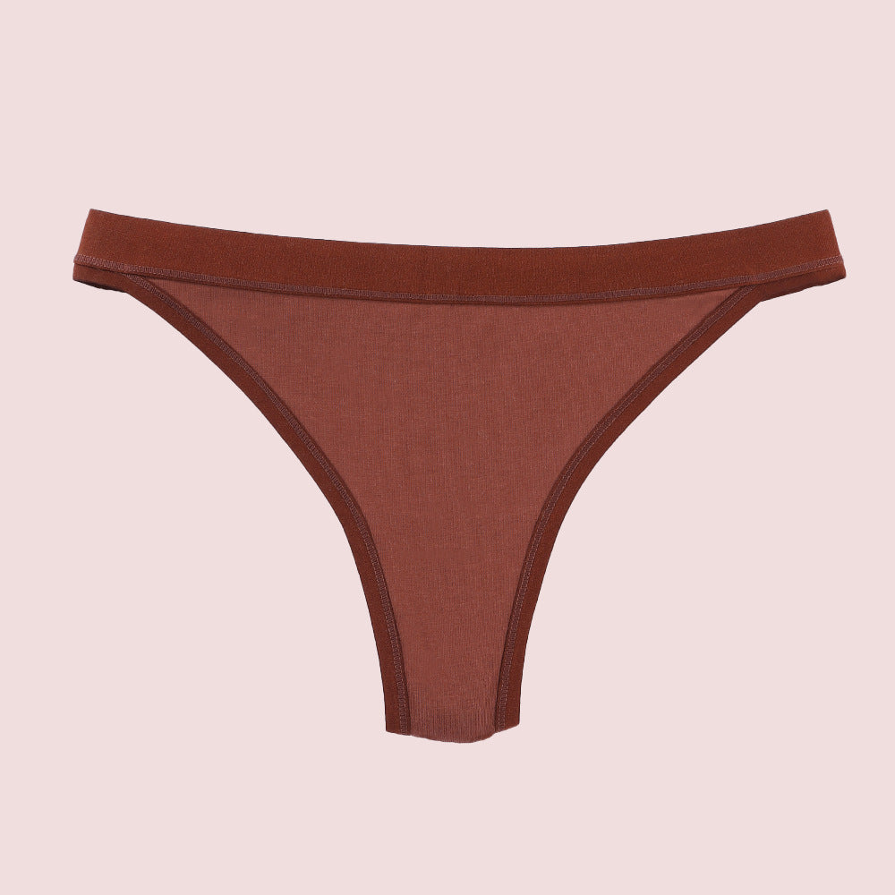 Freedombeauty | Underwear Women's Cotton Briefs Low Waist Sexy T-Back Comfortable Brazilian Panties Support