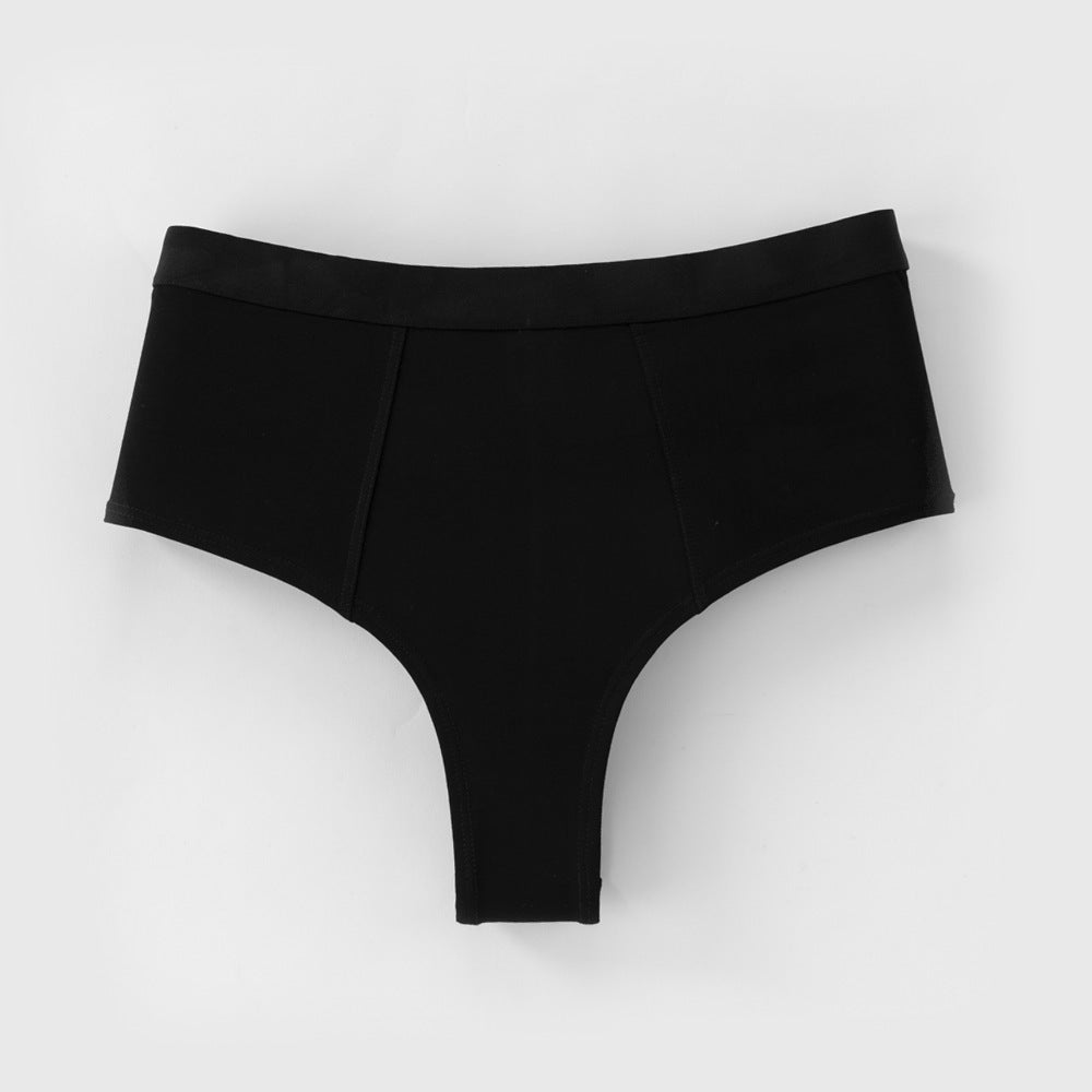 Freedombeauty | Sexy Panties Cotton Women's Briefs 40 Combed Cotton plus Size High Waist Girls' Shorts Comfortable