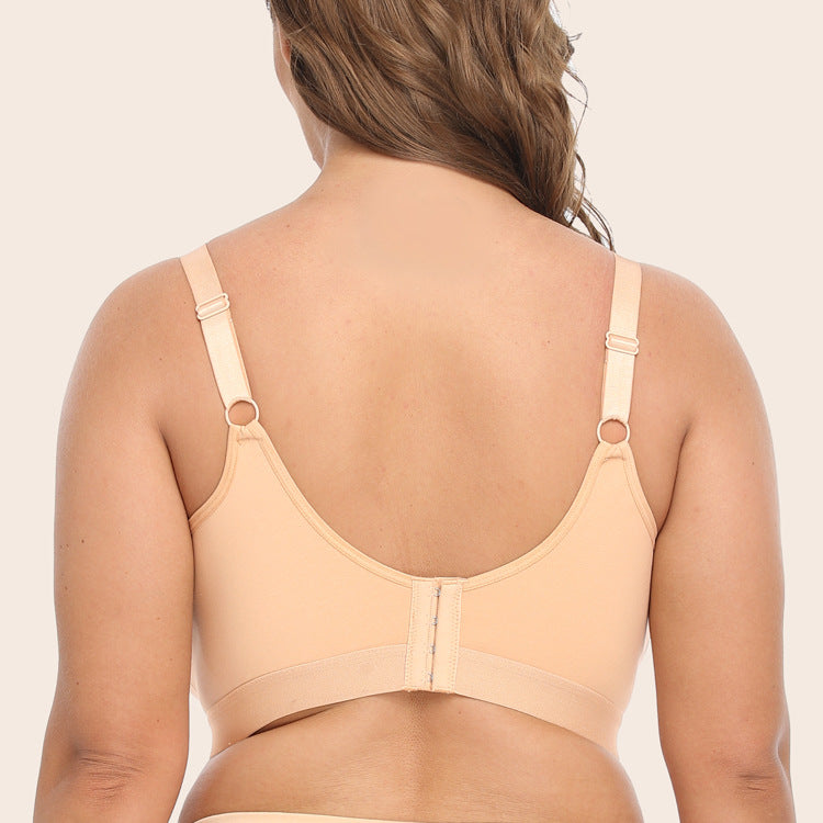 Freedombeauty | New Boutique plus Size Bra B- G Cup Cup-Dividing plus Size Fully Covered Anti-Sagging European and American Underwear