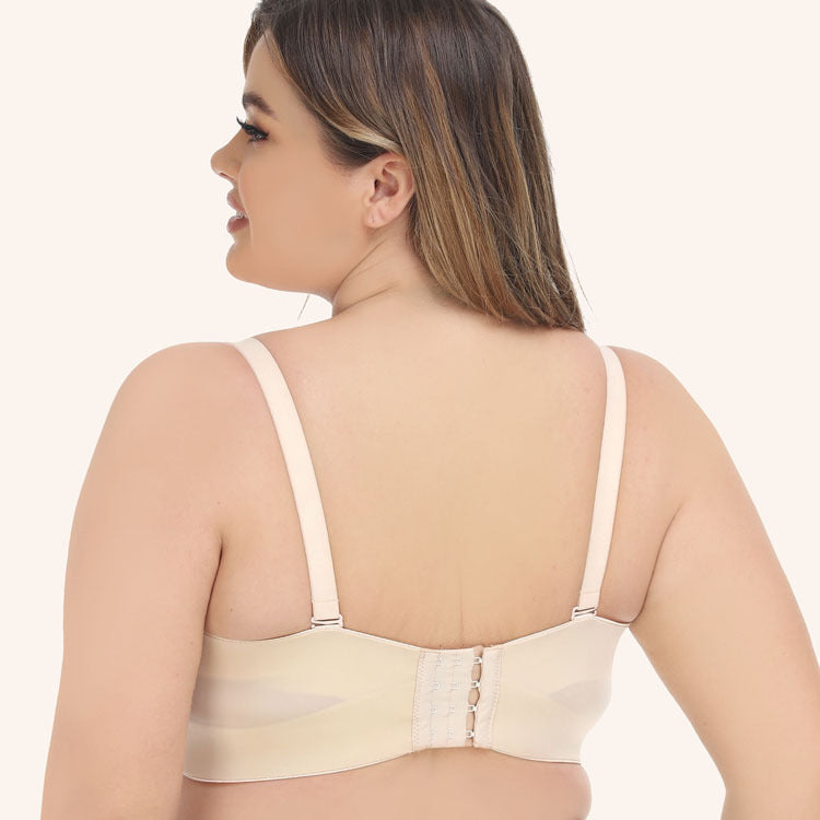 Freedombeauty | Silicone-Free Thin Cup European and American plus Size Non-Slip Bra Tube Top Underwear Wedding Bra Versatile Bcdefg