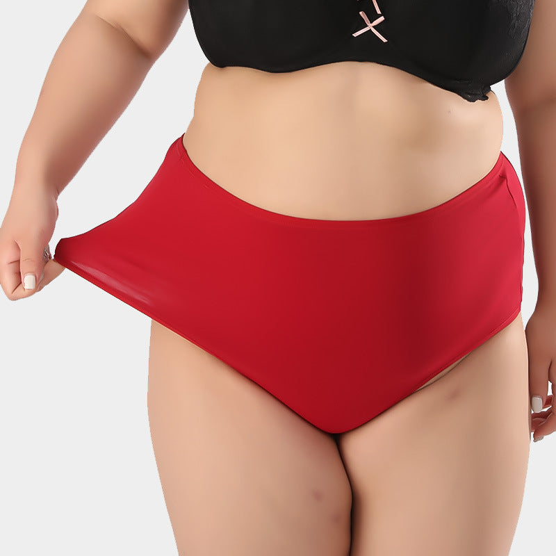 Freedombeauty | plus Size Red Underpants Women's Pure Cotton 130.00kg Life Dragon Year Wedding Celebration Sexy Lace Briefs Rich Shorts