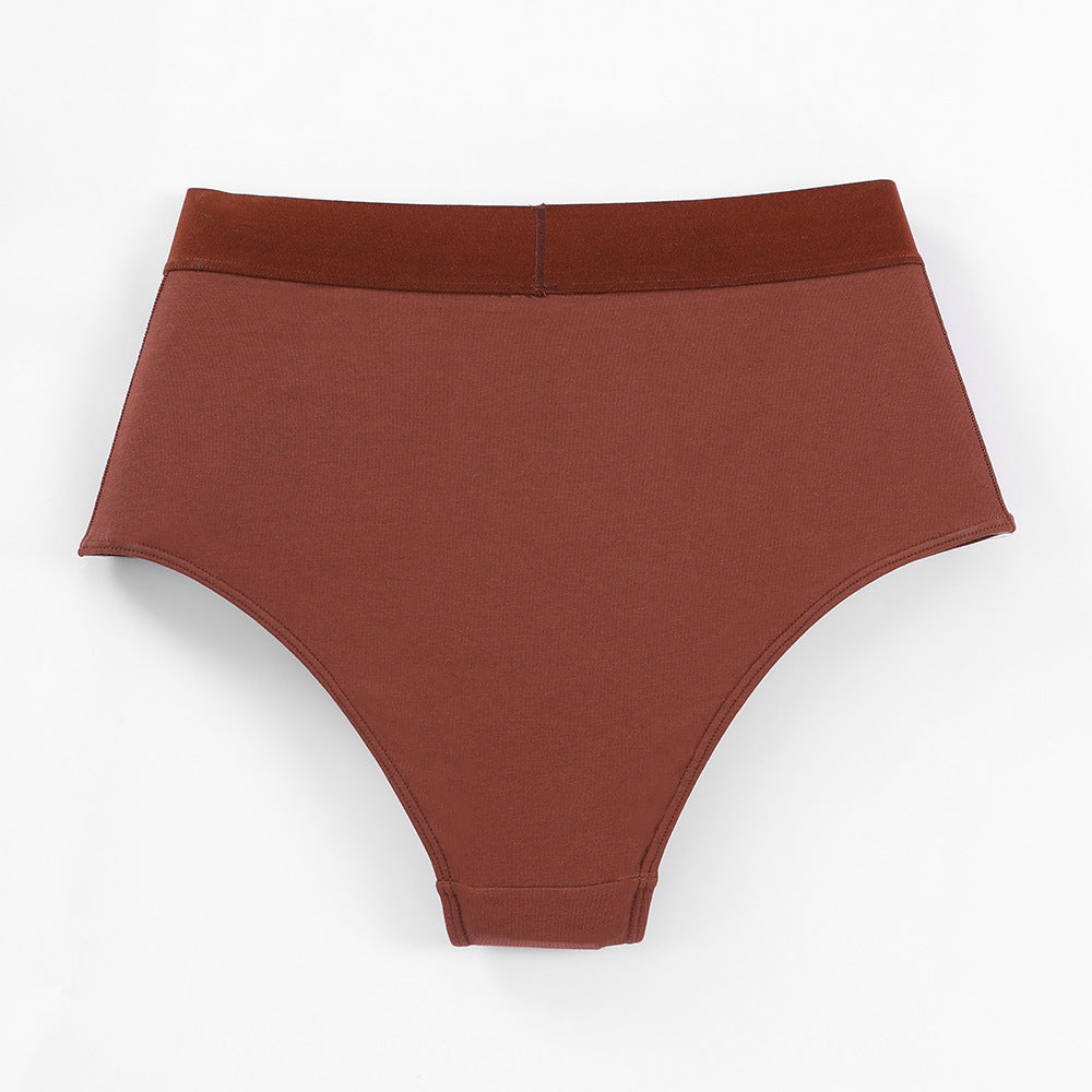 Freedombeauty | High Waist Large Size Ladies' Underwear Invisible and Breathable Combed Cotton Close-Fitting Briefs Popular Delivery Supported