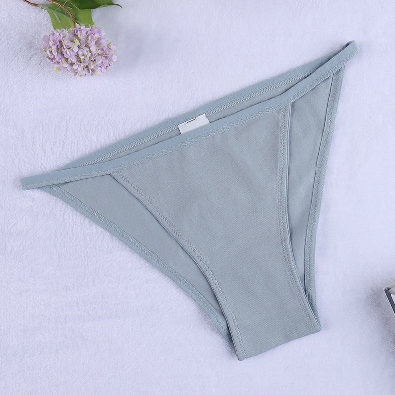 Freedombeauty | European and American Cotton Underwear Women's Bikini Women's Briefs Low Waist T-Back Support