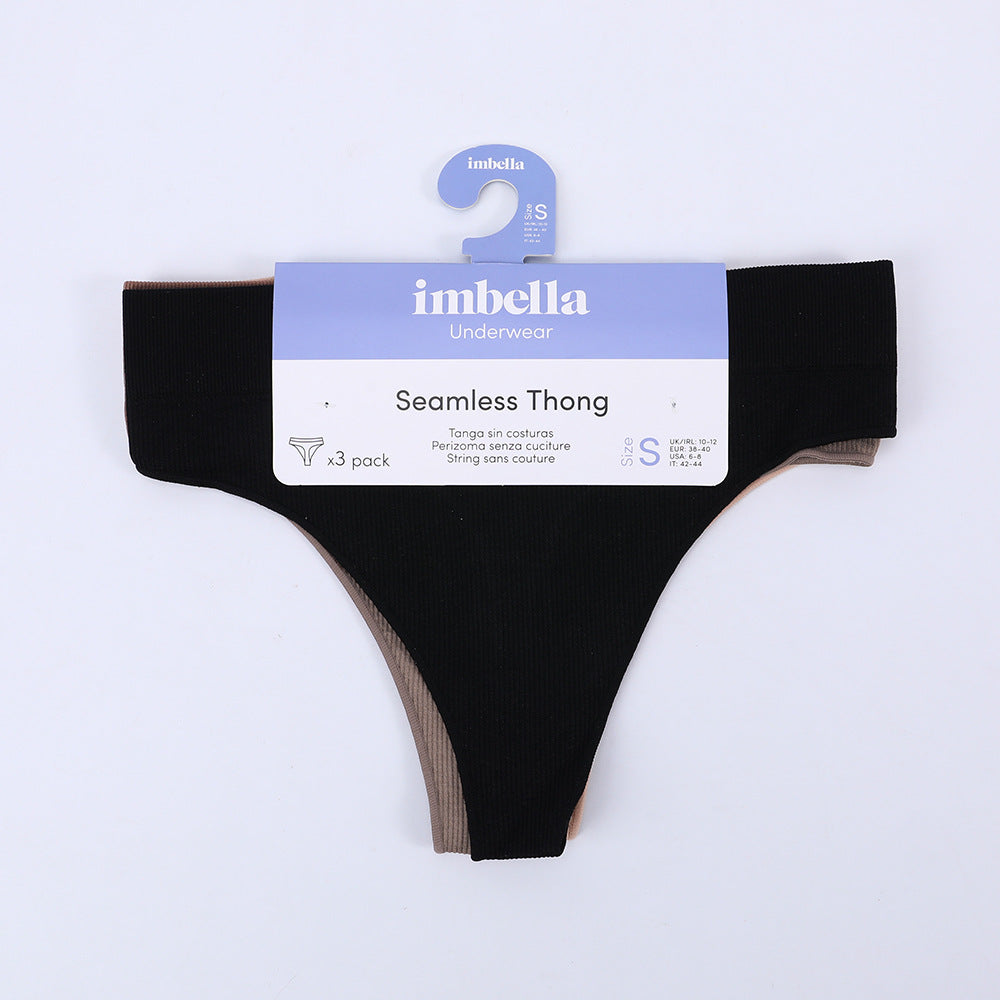 Freedombeauty | Seamless Jinammonia Women's T-Back Stretch Breathable Low Waist Sexy Comfortable Suit Multi-Color Optional Underwear Women