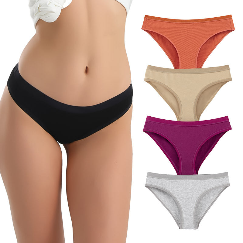 Freedombeauty | 116 European and American Ladies Briefs 40 Combed Cotton European Size Comfortable Sexy Panties