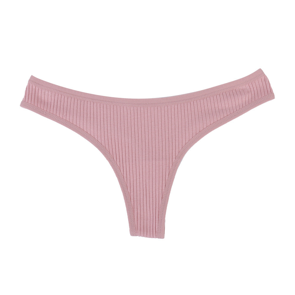 Freedombeauty | New Sexy Thread Cotton T-Back Thongs Customized Breathable Cotton Women's Underwear