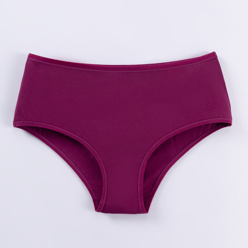 Freedombeauty | European Version Large Size Ladies' Underwear 150.00kg plus-Sized plus-Sized Non-Wear Leg Breathable Comfortable Pure Cotton Briefs in Stock