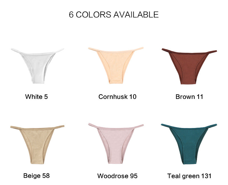 Freedombeauty | plus Size Cotton Underwear Women Low Waist Hip Lifting Girls T-Back Invisible Briefs in Stock