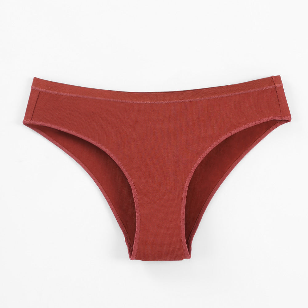 Freedombeauty | plus Size Underwear Women's 40 Combed Cotton Comfortable Solid Color Low Waist Women's Briefs Support Hot Sale