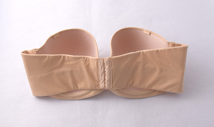 Freedombeauty | Silicone-Free Thin Cup European and American plus Size Non-Slip Bra Tube Top Underwear Wedding Bra Versatile Bcdefg