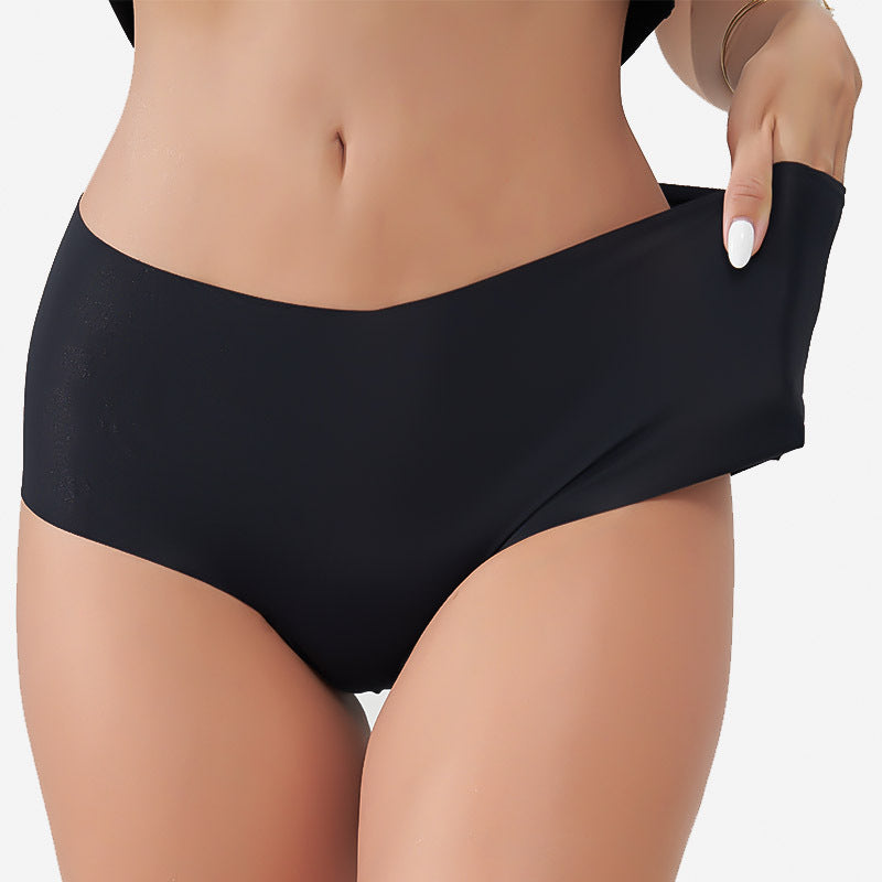 Freedombeauty | New Sewing Women's Underwear Seamless Nude Feel Ice Silk Breathable Briefs Low Waist Sexy T-Back in Stock