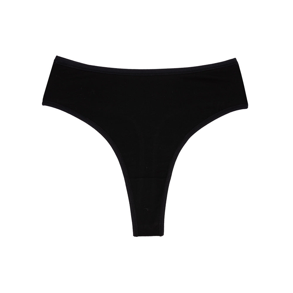 Freedombeauty | plus Size Cotton Underwear Girls' Invisible High Waist Brazilian Panties Breathable Crotch High Slit Briefs Delivery Supported