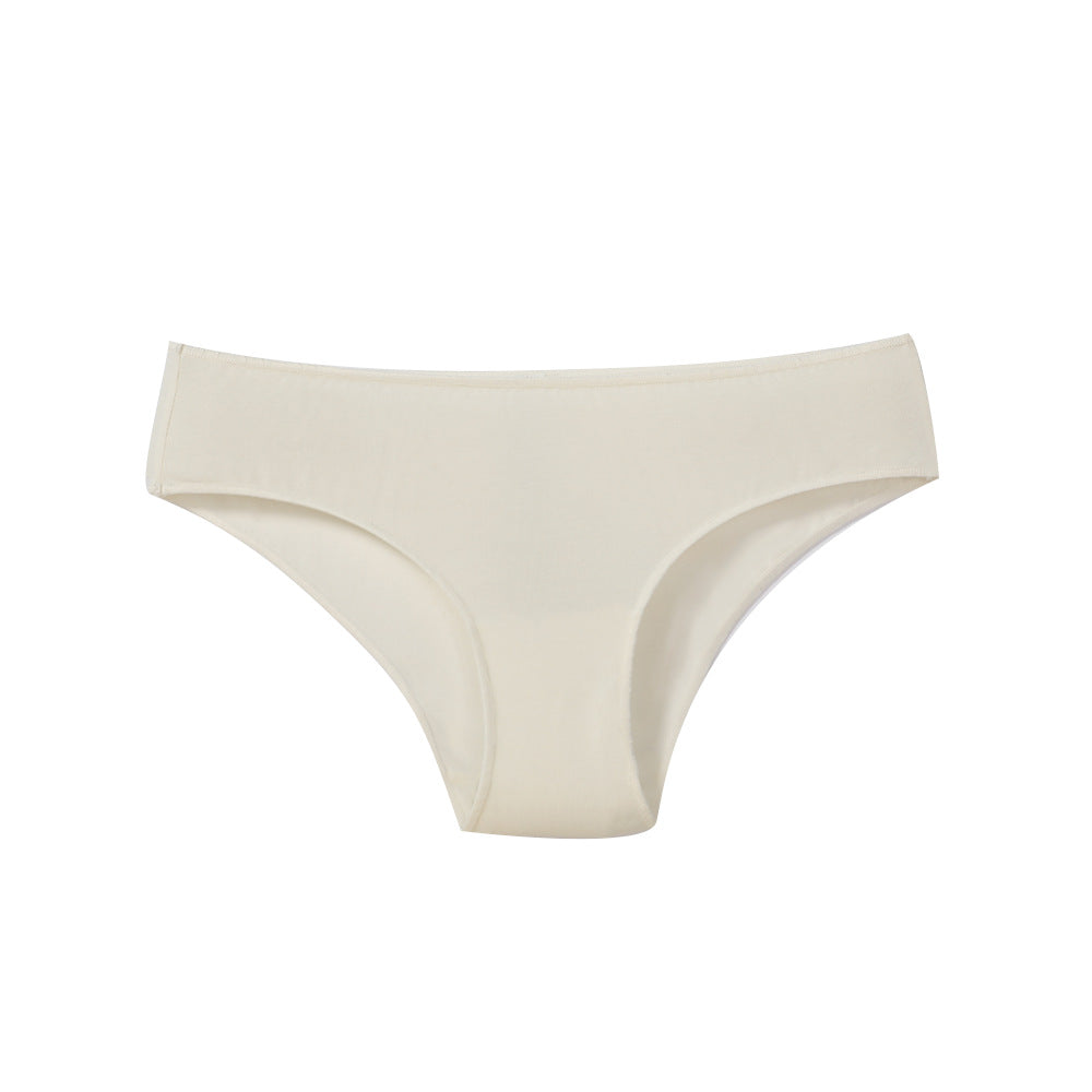 Freedombeauty | Low Waist Panties Cotton Women's Combed Cotton Pure Color Comfort Loose Invisible Body Briefs Support
