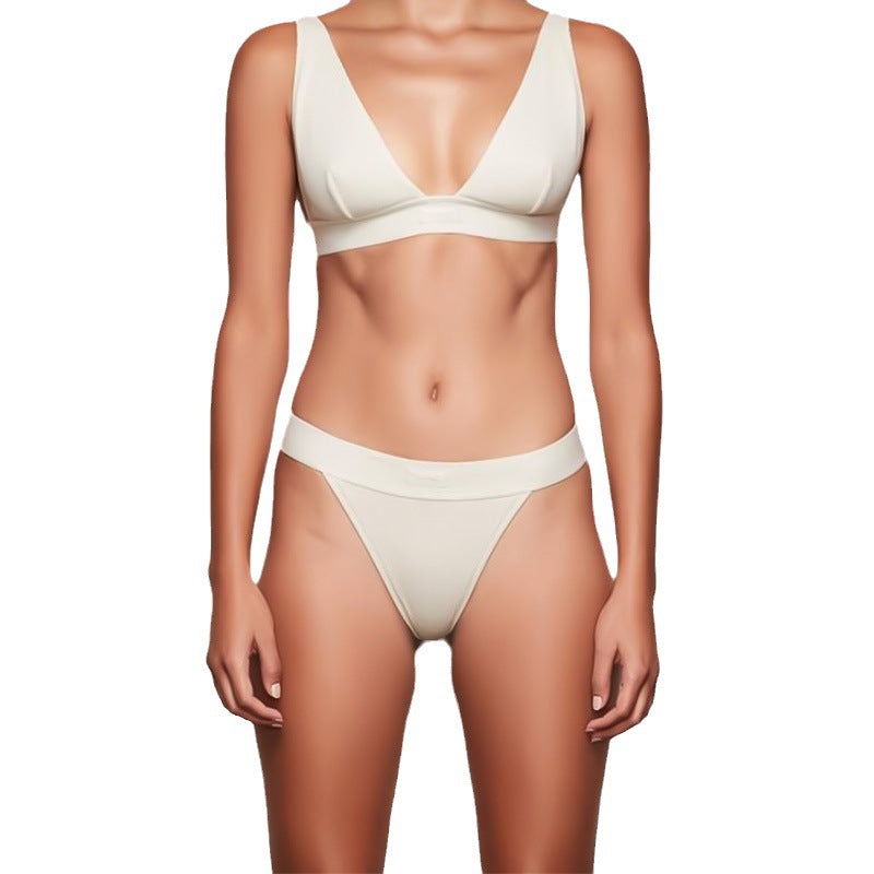 Freedombeauty | Underwear Pure Cotton Women's High Waist Non-Side Seam Women's Pure Cotton European and American Invisible G-string Sexy