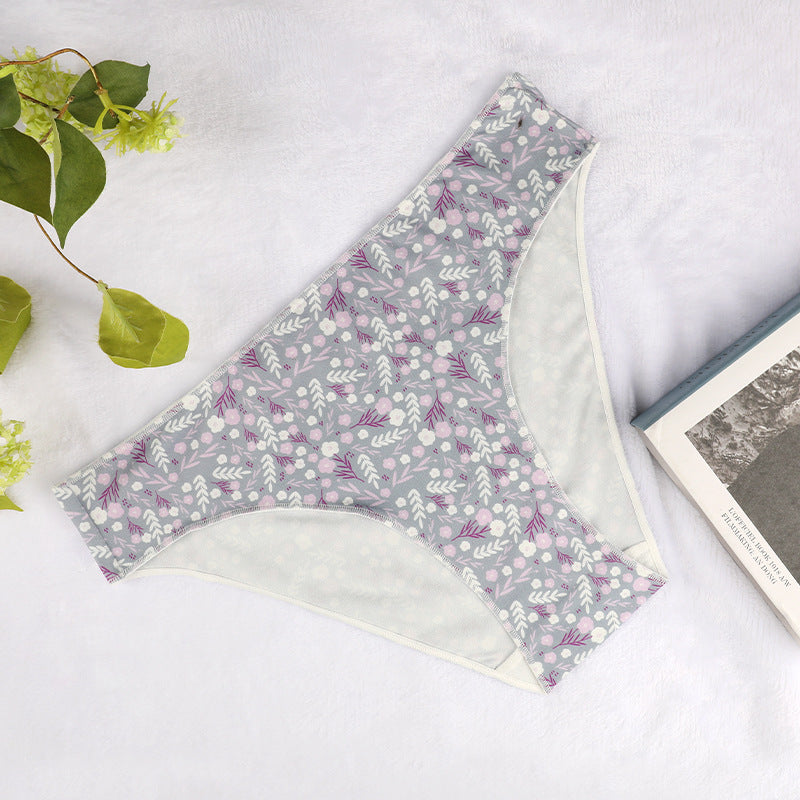 Freedombeauty | plus Size Cotton Women's Underwear Low Waist Briefs Sexy and Invisible T-Back Cotton Knitted Support in Stock