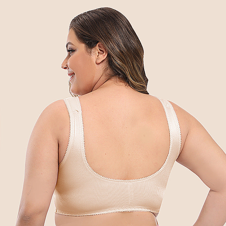 Freedombeauty | Export Bra Lace Edge Vest Underwear Insert Gathered Wireless European and American Bra