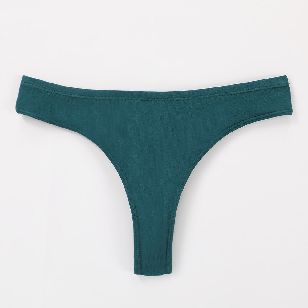 Freedombeauty | plus Size Underwear Pure Cotton Women's 150.00kg Wearable European and American Low Waist High Slit Briefs Sexy and Invisible Generation Hair