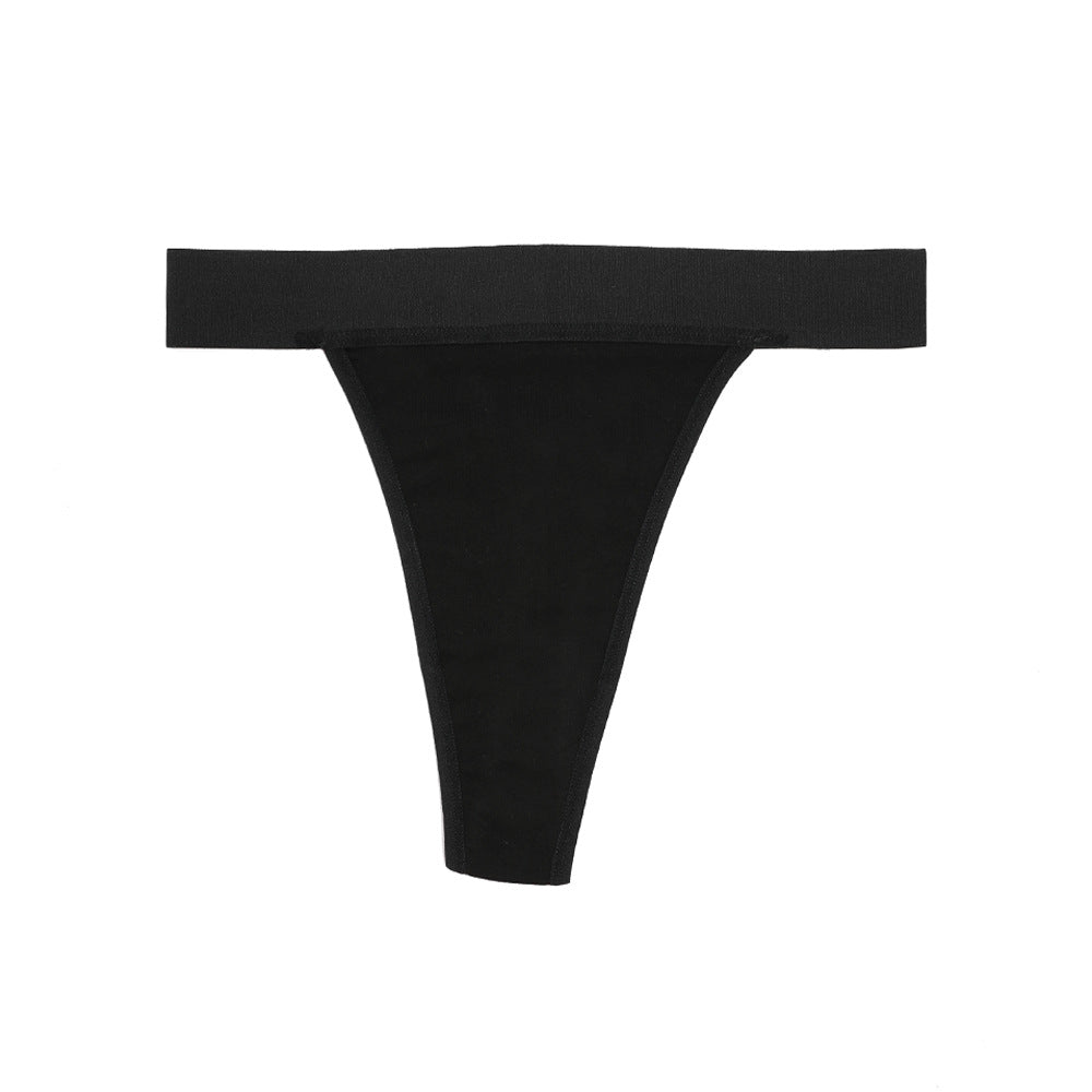Freedombeauty | Underwear Pure Cotton Women's High Waist Non-Side Seam Women's Pure Cotton European and American Invisible G-string Sexy