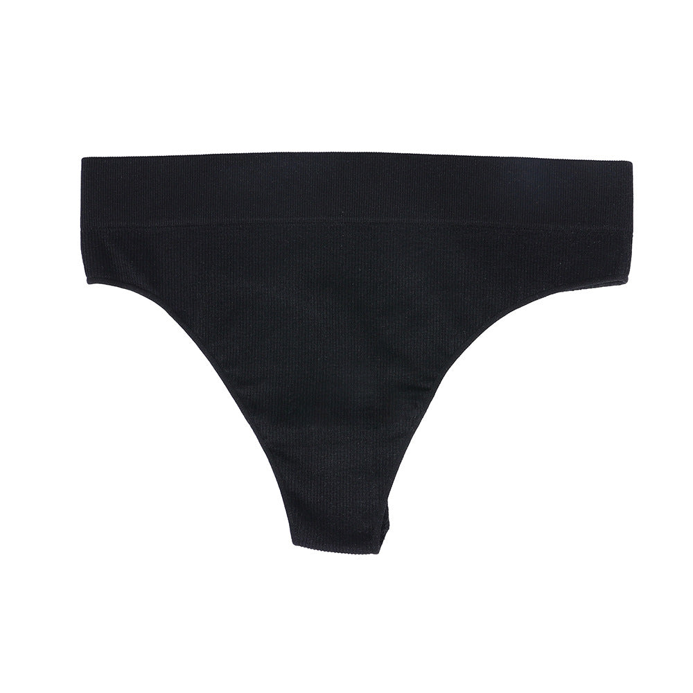 Freedombeauty | New Girl Hip Lifting Underwear Sports Sexy TT Pants Elastic Seamless Solid Color Low Waist plus Size T-Back Women