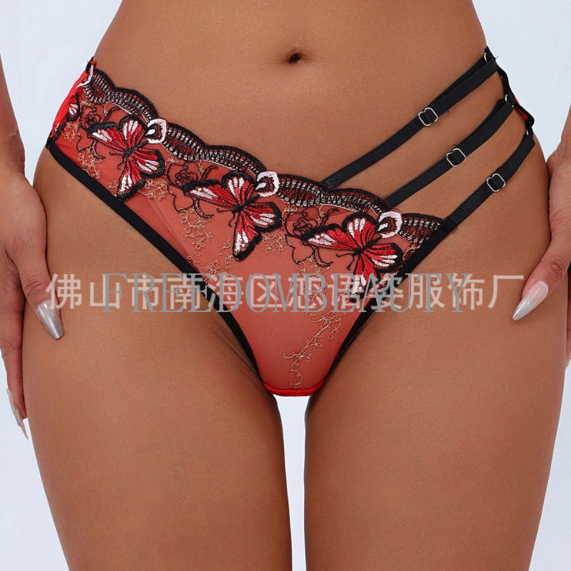 Freedombeauty | Sexy Lingerie Women's See-through T-Shaped Temptation Underwear Women's Low Waist Sexy Beautiful Hip Lace Hollow Underwear