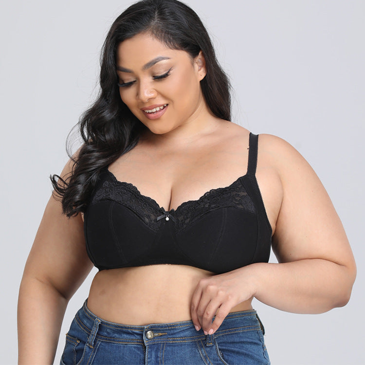 Freedombeauty | UK Size Outer Size plus Size Bra Ultra-Thin Lace Black Sexy Underwear Bra 38-50fgh