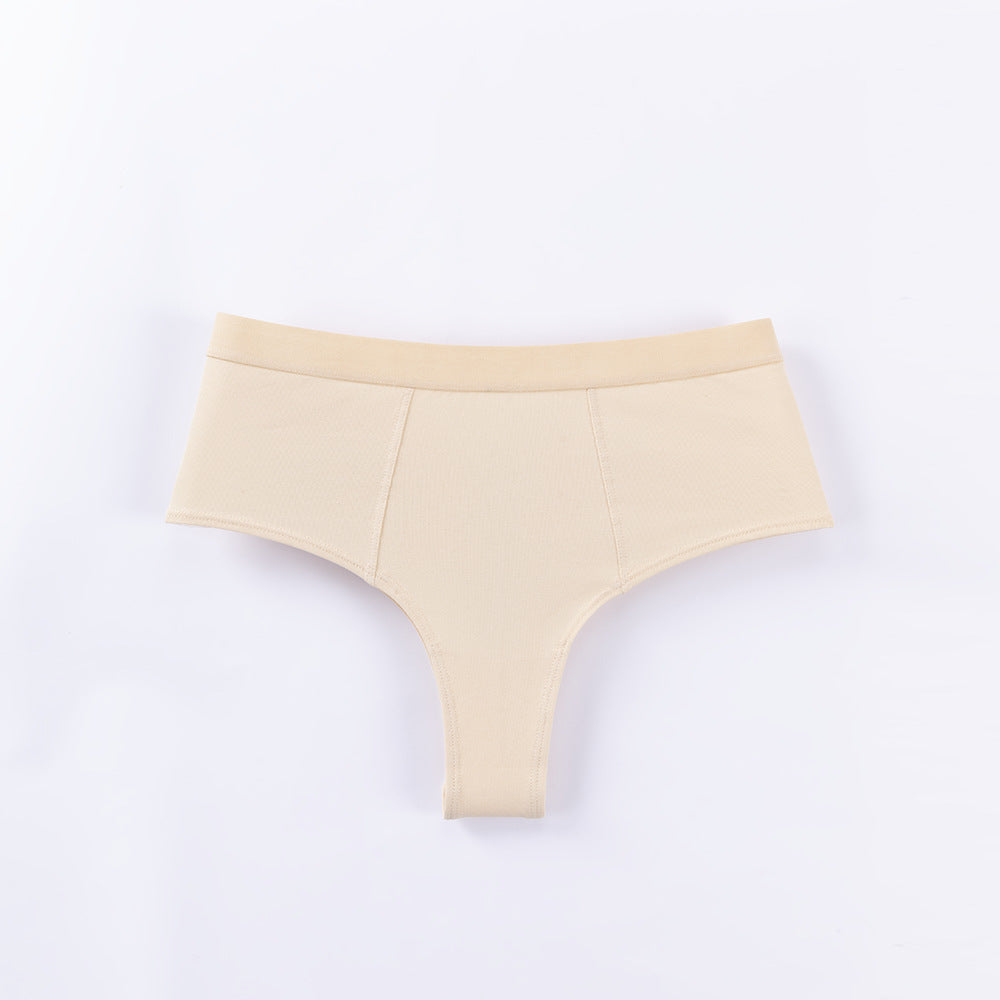 Freedombeauty | Customized 114 Women's High Waist T-Back Highwasit 40 Combed Cotton Sexy Lady's Briefs