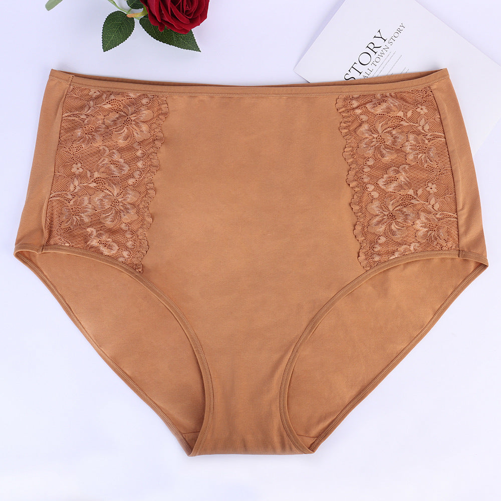 Freedombeauty | plus Size Women's High Waist Underwear Women's 130.00Kg Pure Cotton Briefs Cotton Crotch Ladies' Hip Lifting Belly Contracting Shorts