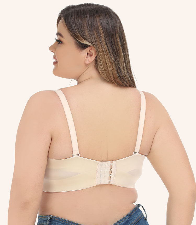Freedombeauty | Silicone-Free Thin Cup European and American plus Size Non-Slip Bra Tube Top Underwear Wedding Bra Versatile Bcdefg