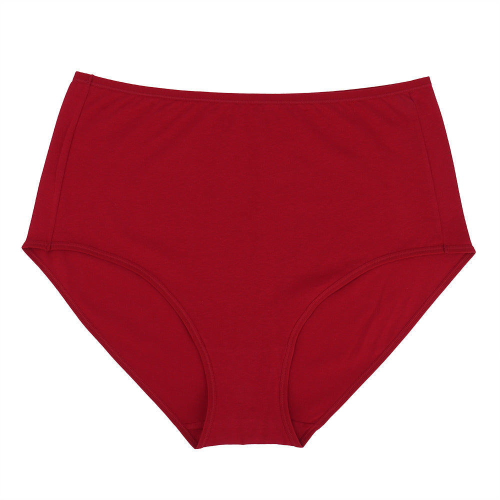 Freedombeauty | High Waist Large Size Ladies' Underwear Pure Cotton 150.00kg Can Wear Full Sheath Breathable Safety Briefs
