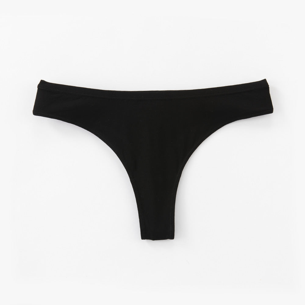 Freedombeauty | plus Size Underwear Pure Cotton Women's 150.00kg Wearable European and American Low Waist High Slit Briefs Sexy and Invisible Generation Hair