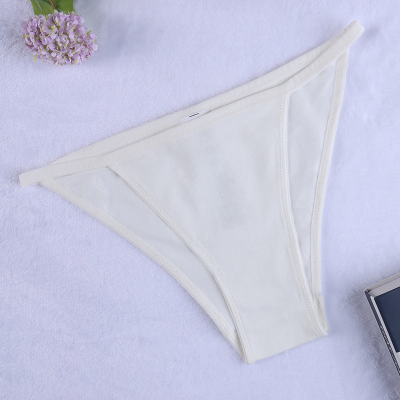 Freedombeauty | European and American Cotton Underwear Women's Bikini Women's Briefs Low Waist T-Back Support