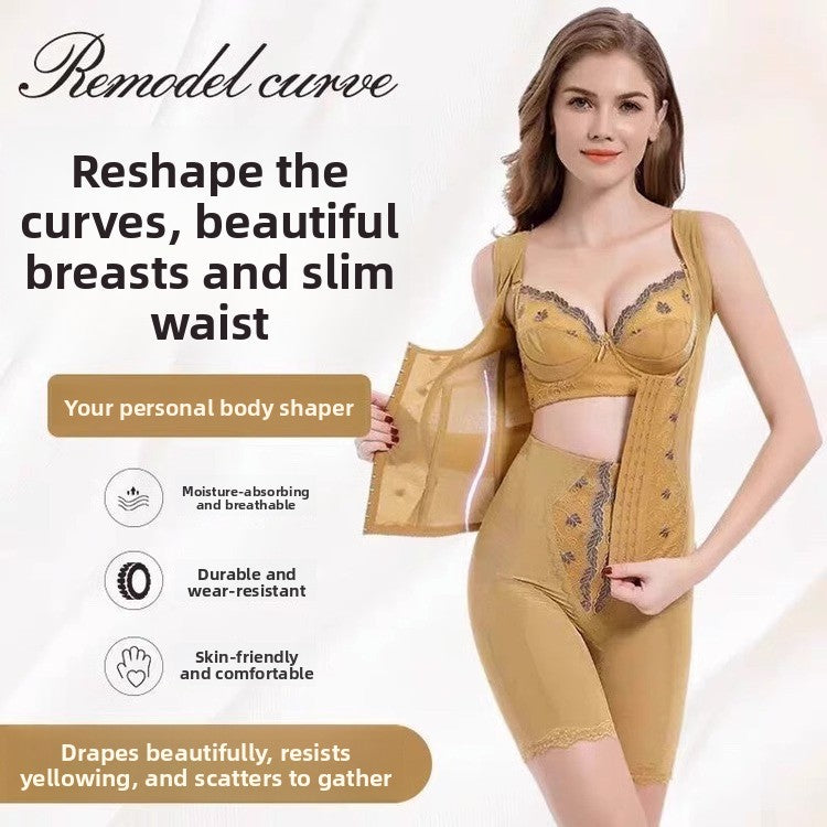 FREEDOMBEAUTY | Postpartum Shapewear Women's Body Shaping Waist Back Clip Traceless onesie High Waist Hip Pants Full Body Pressure Bondage Pants