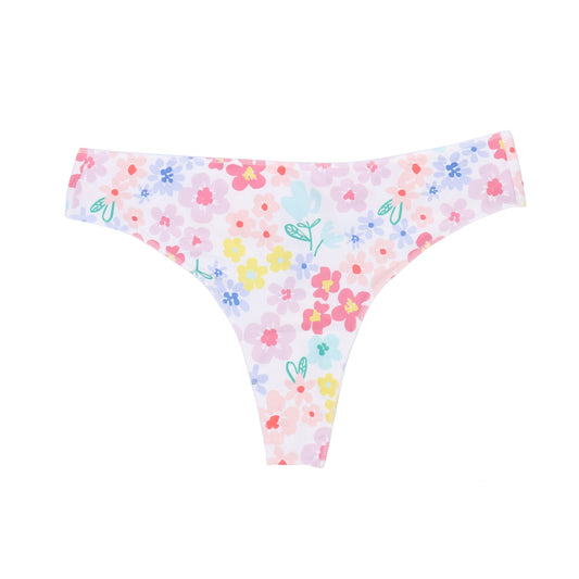 Freedombeauty | European and American Color T-Shaped Panties Seamless Invisible and Breathable Briefs Women's Low-Rise Underwear T-Back